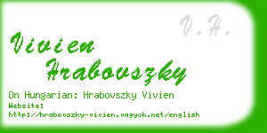 vivien hrabovszky business card
